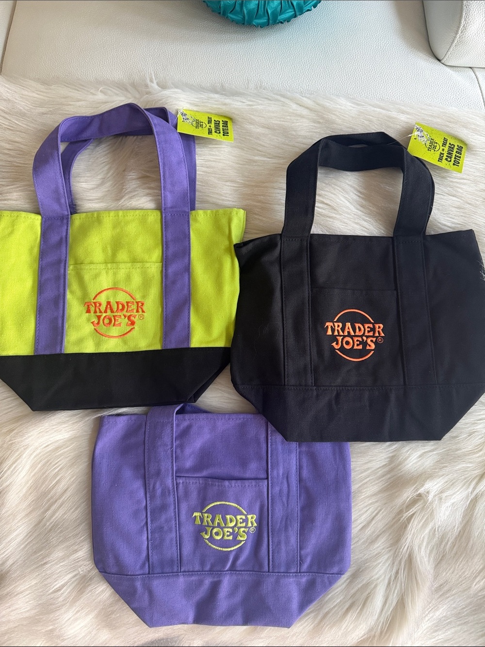NEW Trader Joe’s Mini Totes Set of 3 Trick or Treat